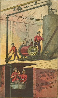 Victorian Trade Card from Belding Corticelli Bros.