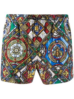 Dolce & Gabbana Stained Glass Swim Short