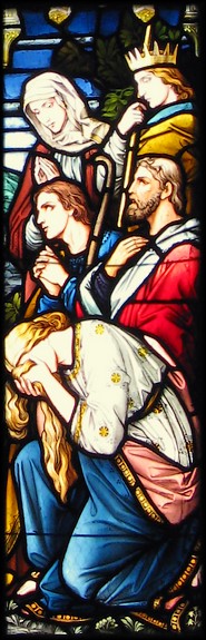 Stained glass window of Henry Holiday